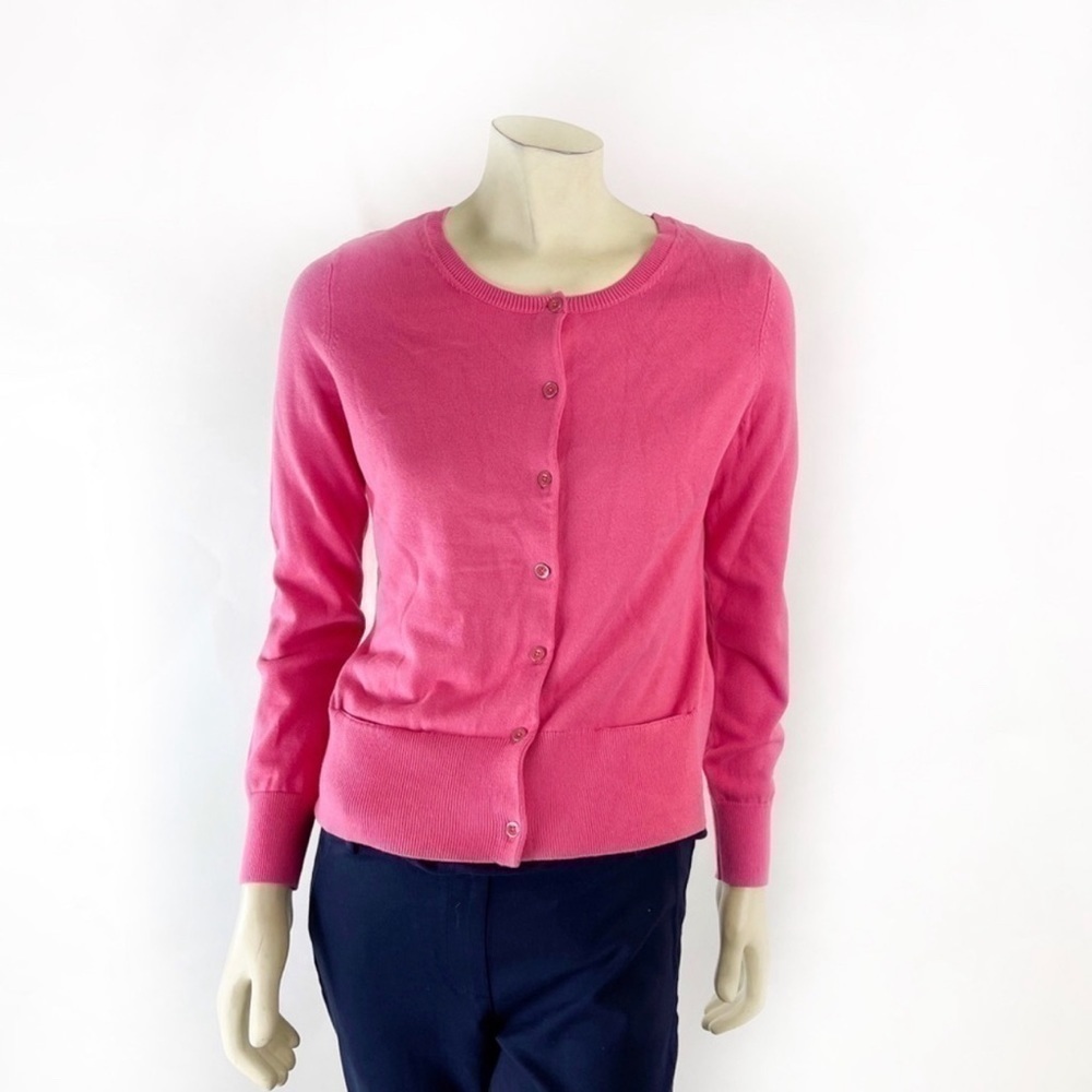 J Jill Pink Cardigan With Pockets size S